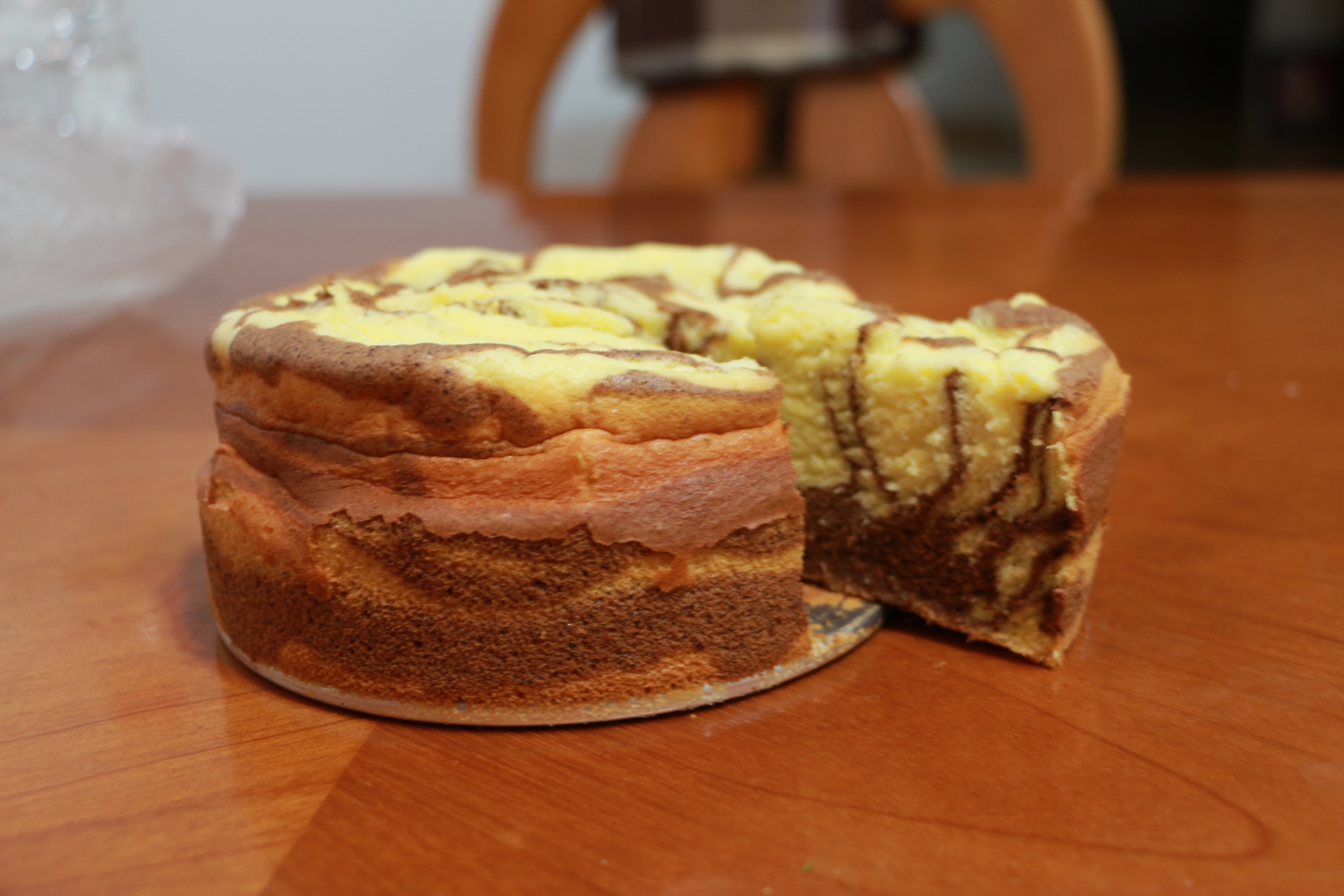 斑马纹戚风蛋糕