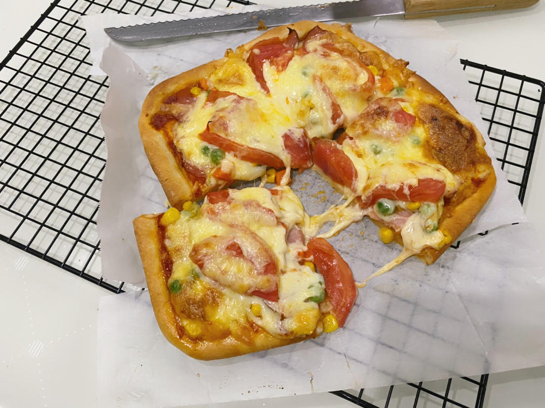 八寸披萨饼皮（四个）制作
