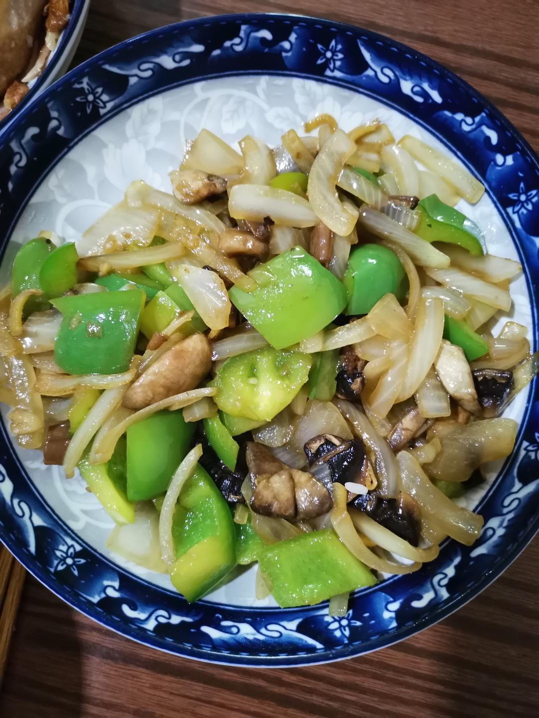 素炒鲜口蘑（白蘑菇），快手家常菜