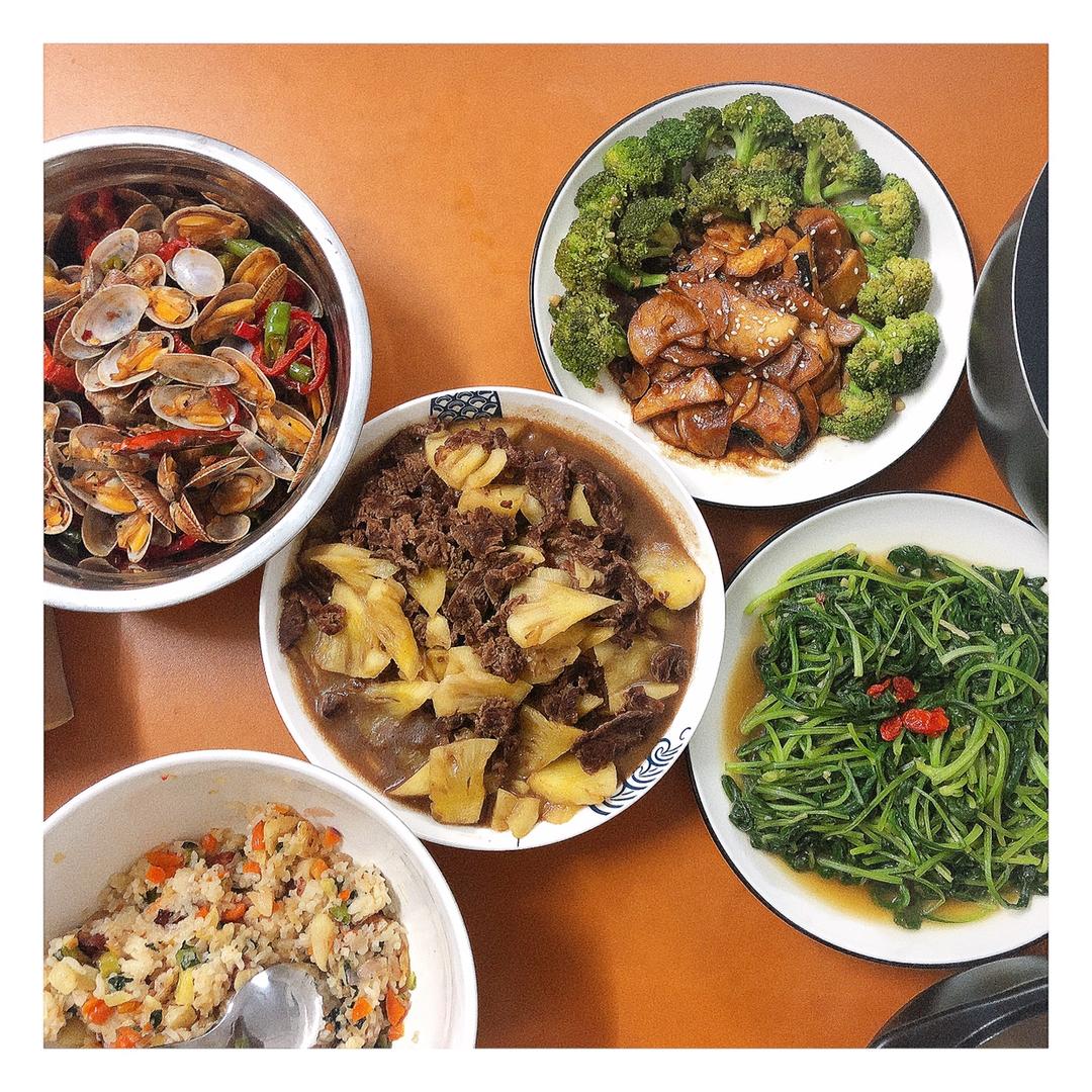 杏鲍菇扣西兰花