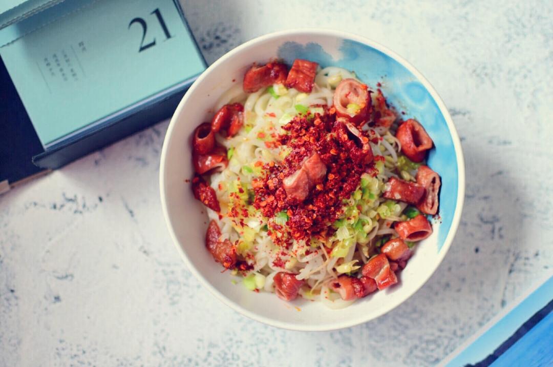 油泼辣子肥肠拌面【食材包操作说明】