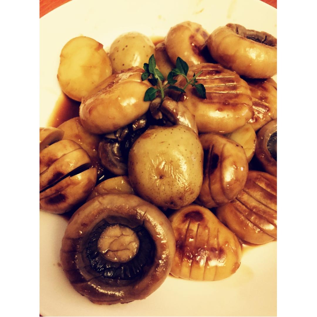 【食材包操作说明】蚝汁口蘑小土豆