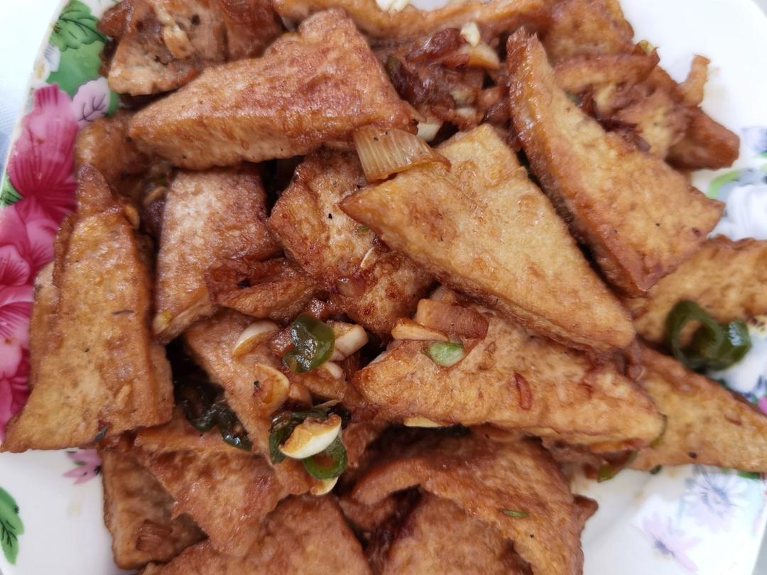 焖煎豆腐