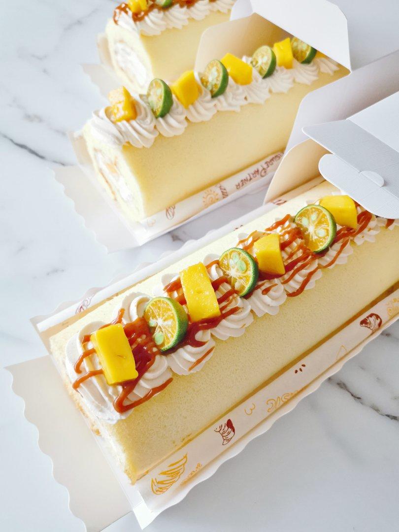 焦糖芒果奶油蛋糕