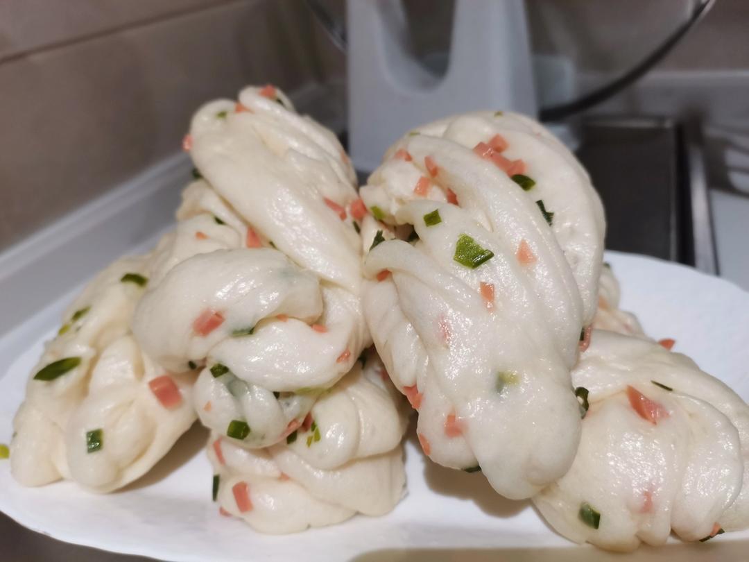 香葱火腿花卷
