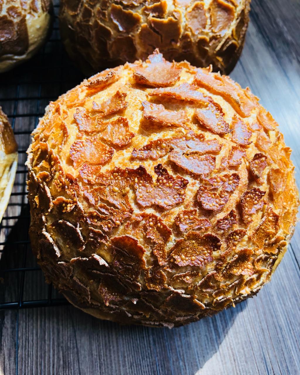 茶叶t做的碎一点更好吃虎皮面包