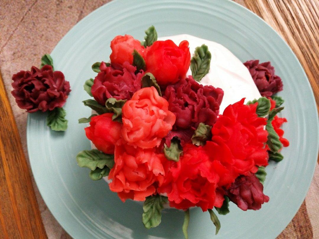 豆沙裱花之三色堇