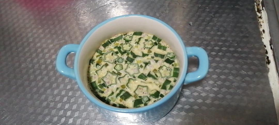 滑嫩Q弹秋葵炖蛋