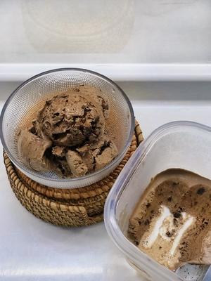 超浓郁黑巧曲奇冰淇淋的做法 步骤6