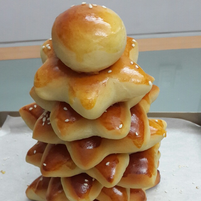 圣诞树面包