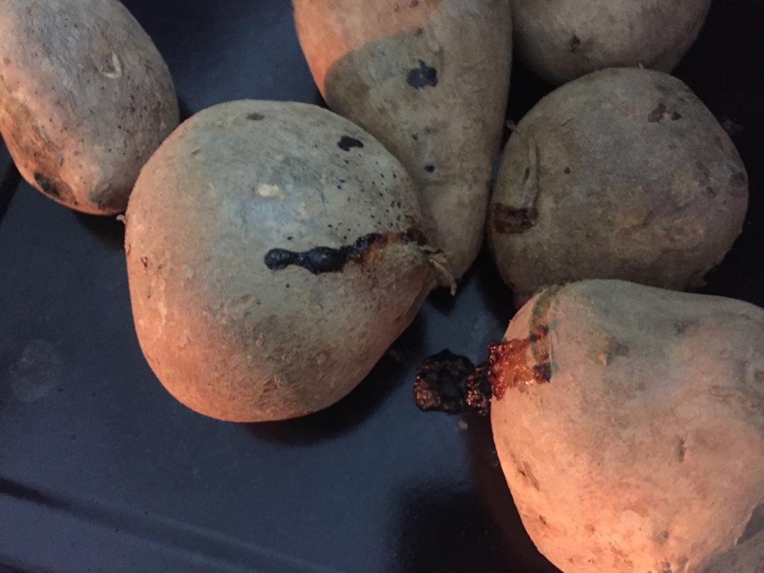 【烤箱版烤红薯】