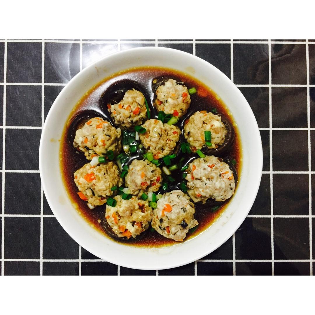 豆腐肉末酿香菇