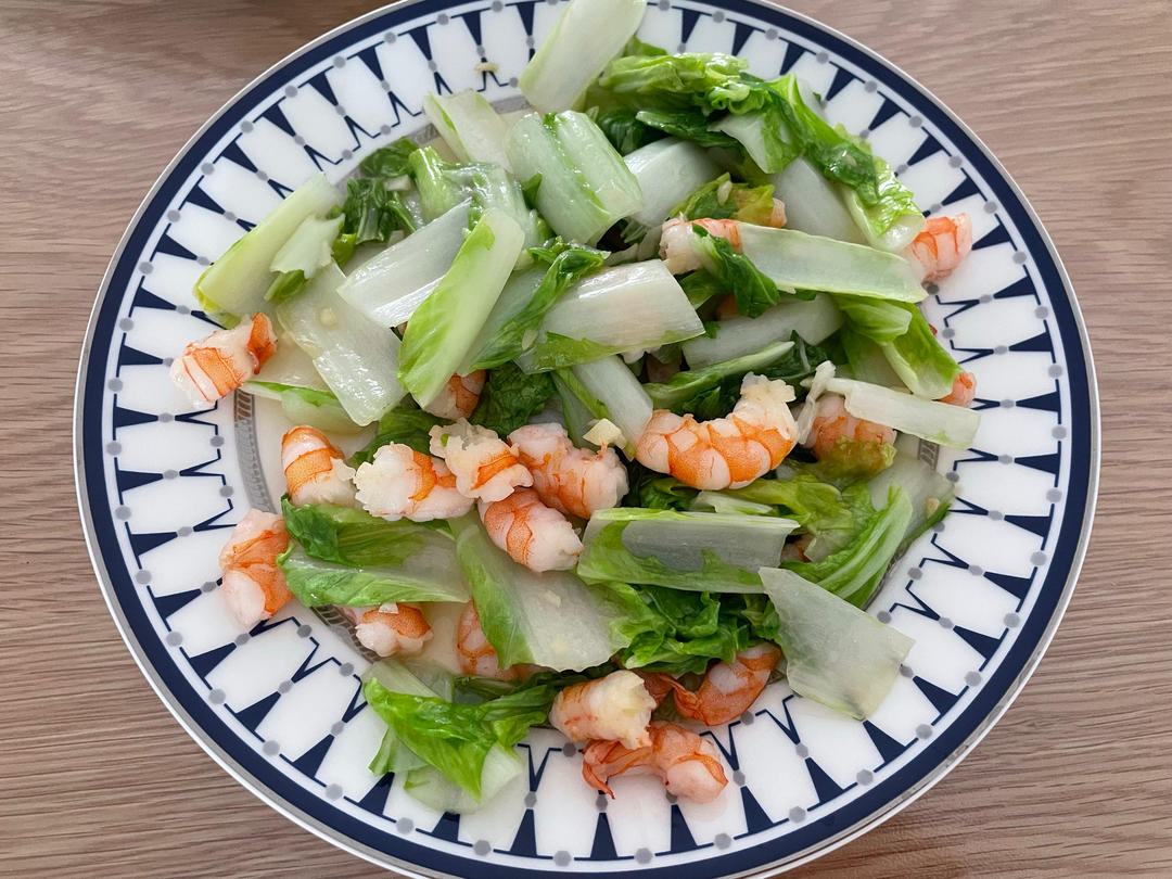 夏日清爽 虾仁奶白菜(快菜)