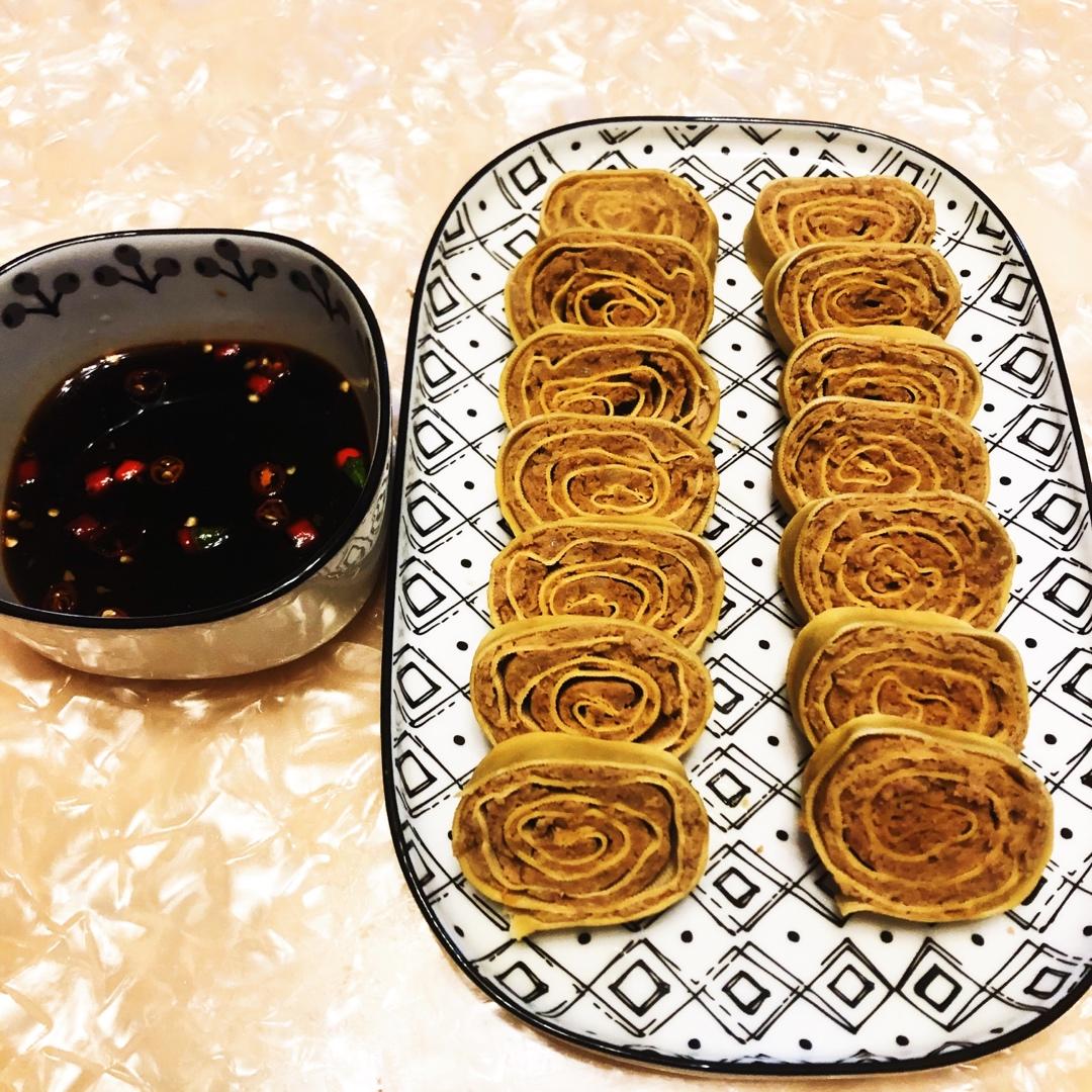 千张豆腐皮猪肉卷