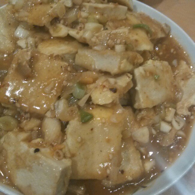 香喷喷的油煎豆腐