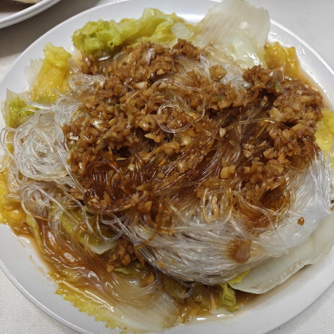 懒人下饭神器，蒜蓉蒸粉丝金针菇娃娃菜