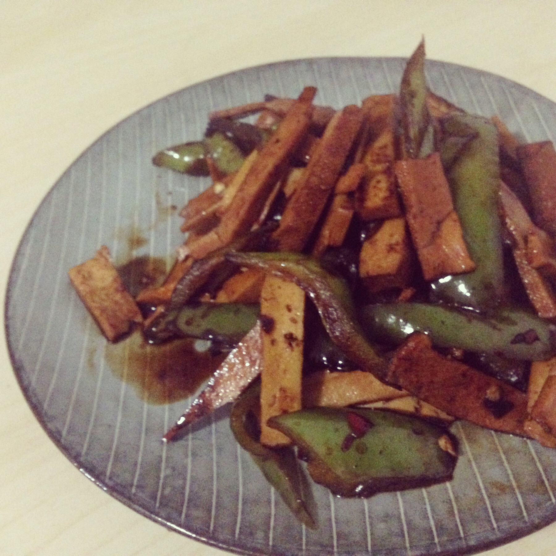 青椒豆腐干