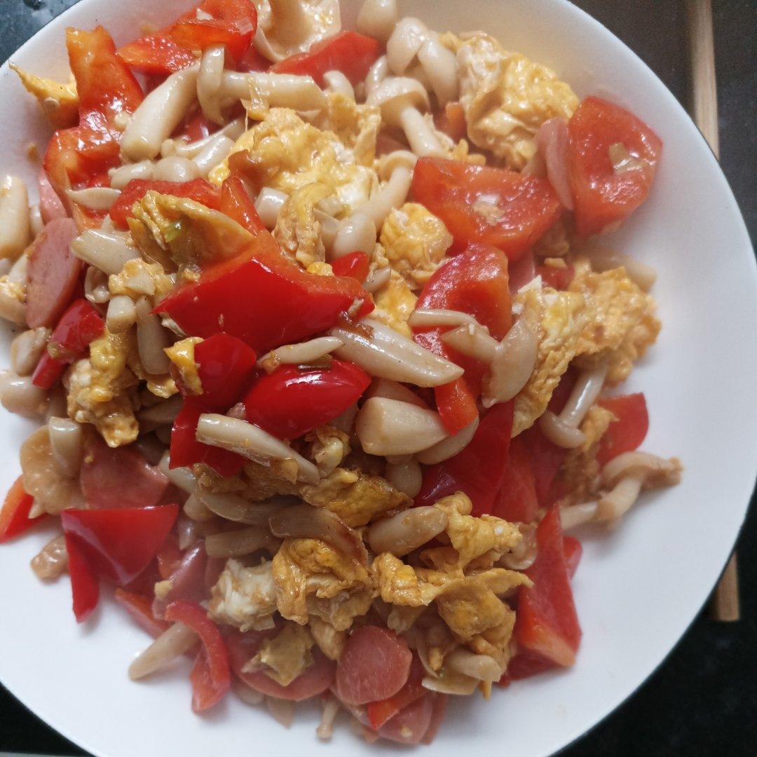 白玉菇炒火腿
