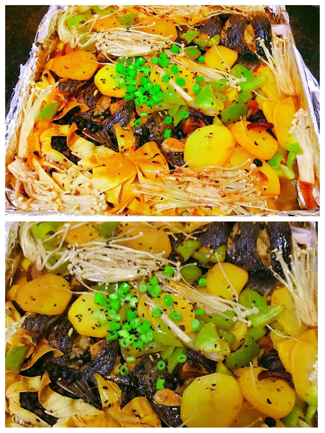 家庭版酱香烤鱼（烤箱）的做法