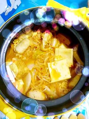 韩式辣白菜拉面锅（超级简单）的做法 步骤5
