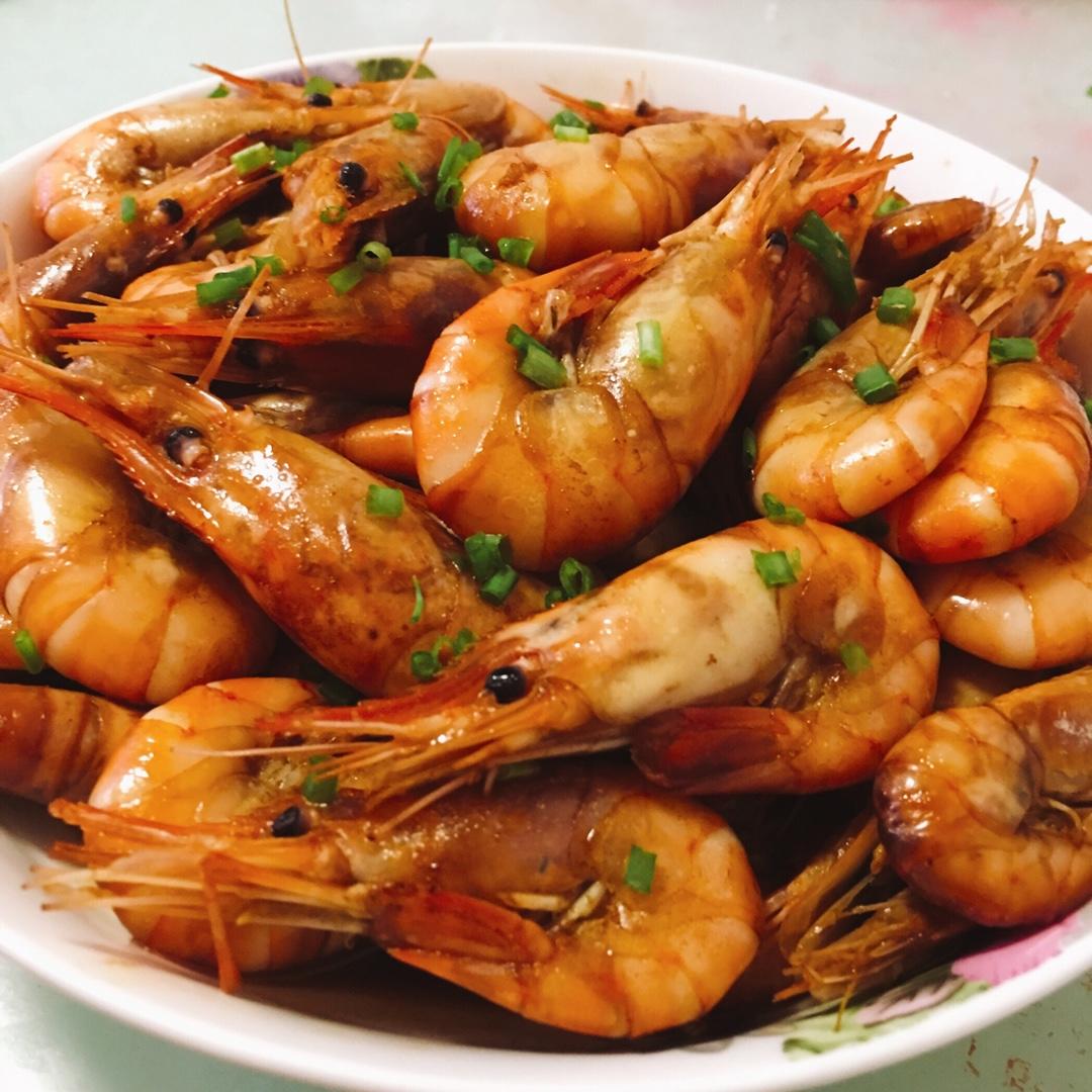 吉丫头做的红烧虾