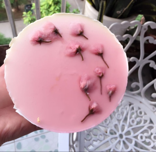 要的就是小清新：樱花冻芝士蛋糕