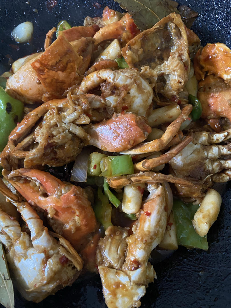 超详细版吮指香辣蟹炒年糕 | 大闸蟹最美妙的味道