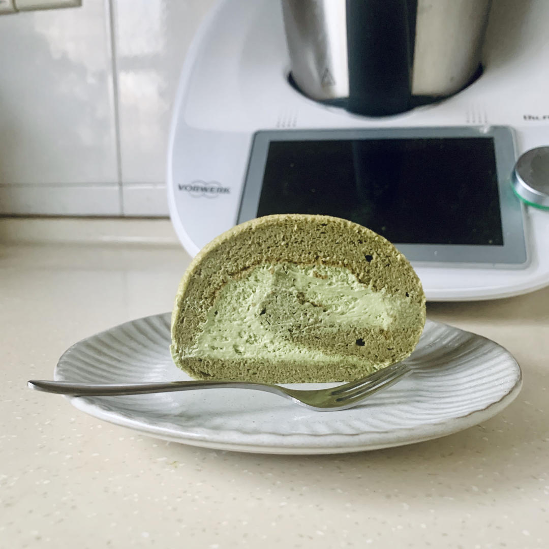 抹茶红豆蛋糕卷