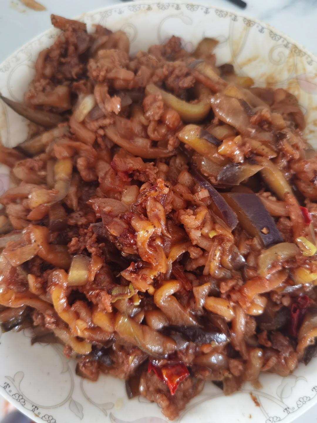 超级下饭酱香味肉末茄子