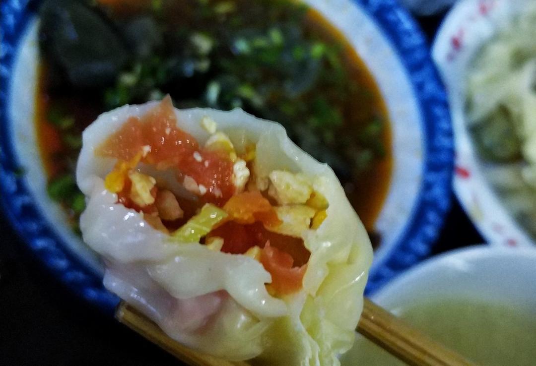西红柿鸡蛋饺子