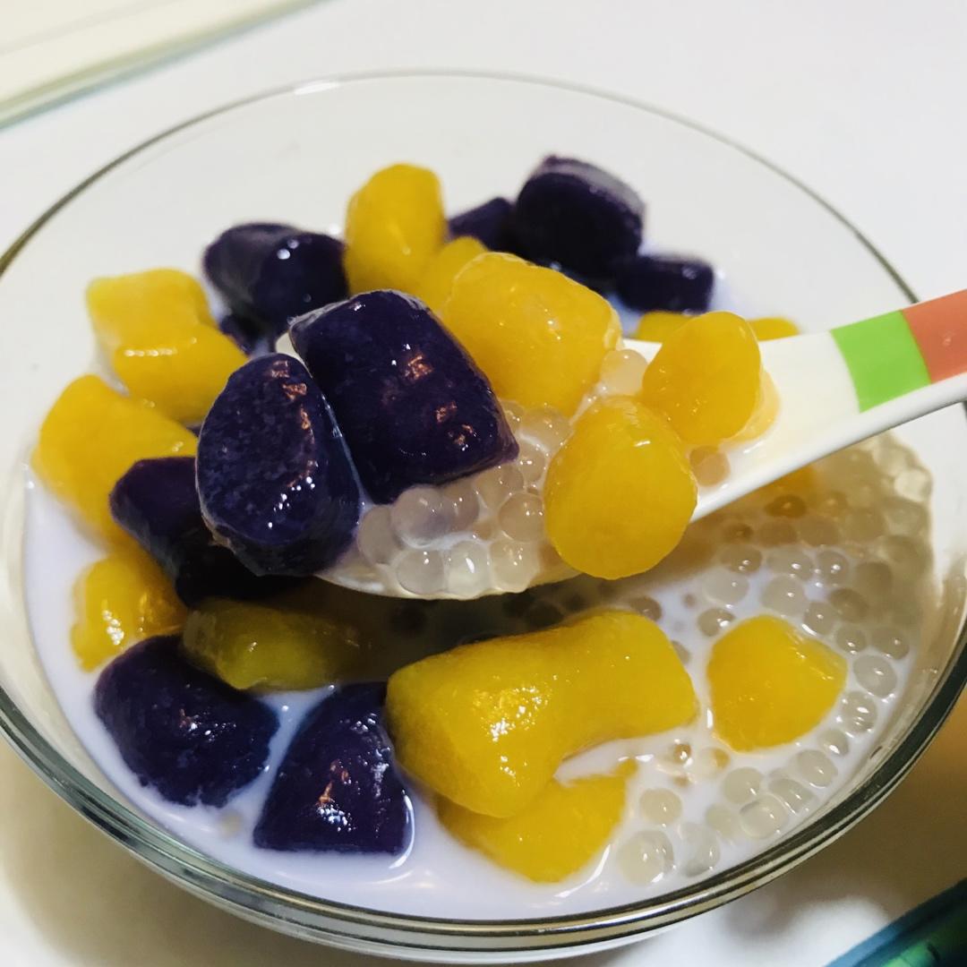 芒果芋圆椰奶西米露