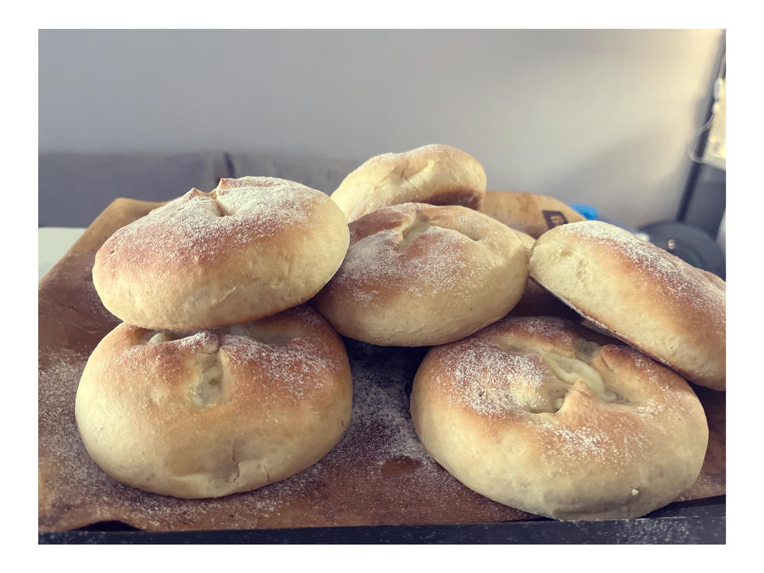 拉丝爆浆芝士培根包 小美版