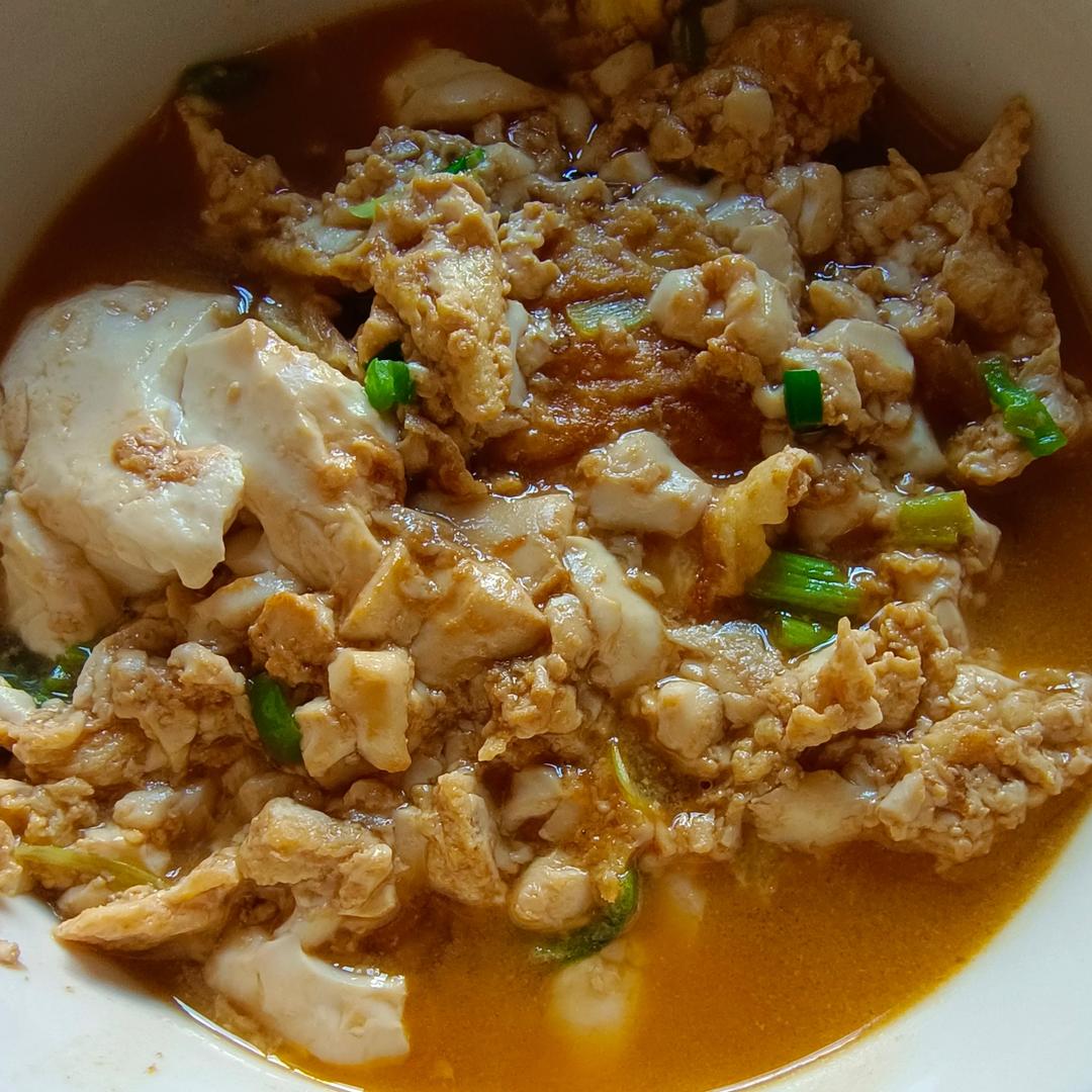 鸡蛋焖内脂豆腐