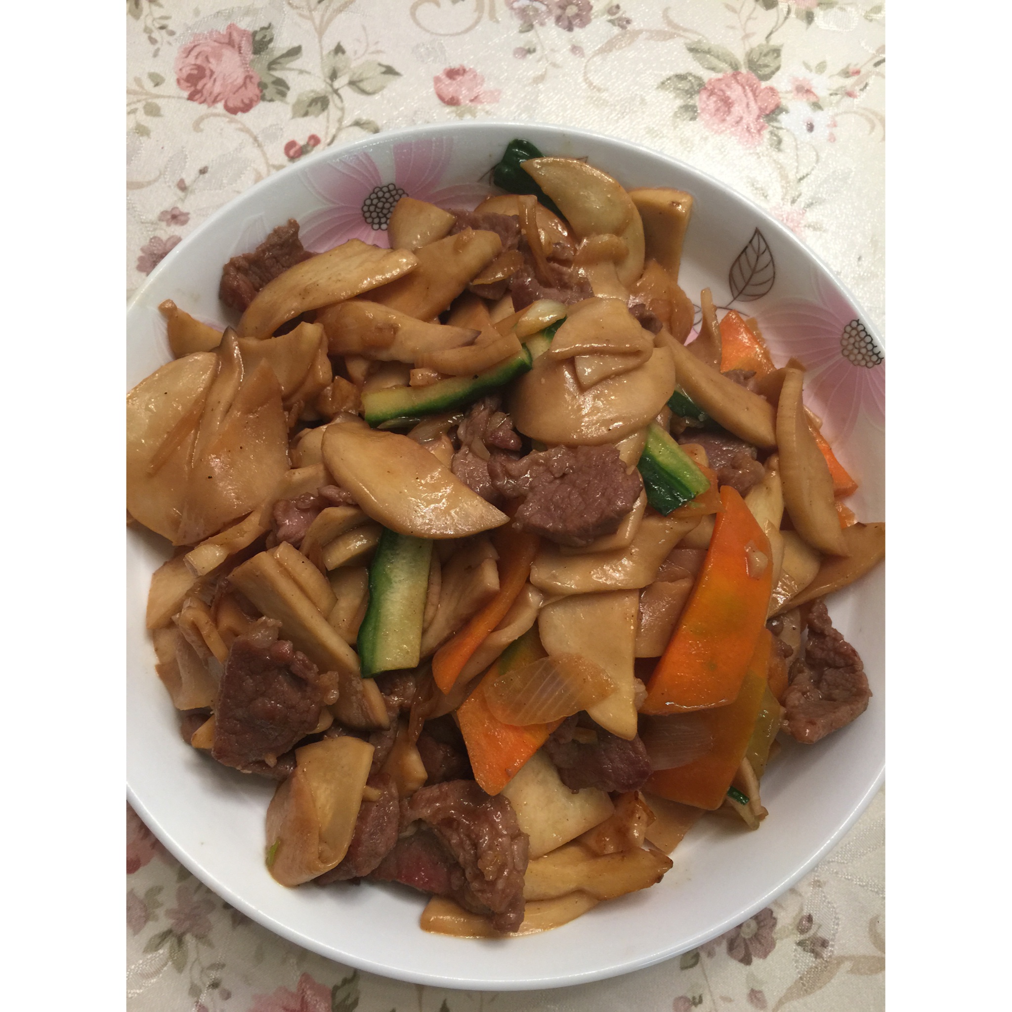 肉炒杏鲍菇