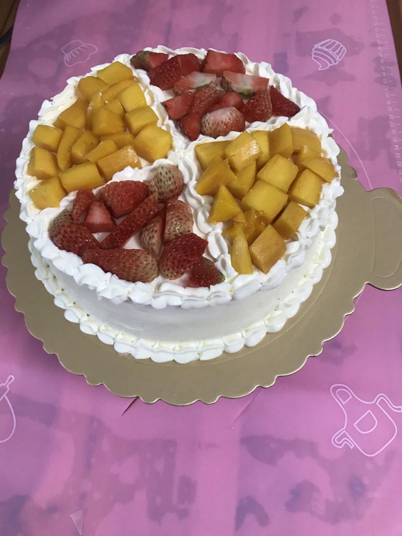 简易芒果夹心蛋糕