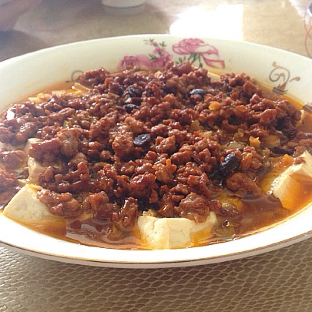 肉末蒸豆腐