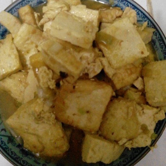蚝油嫩豆腐