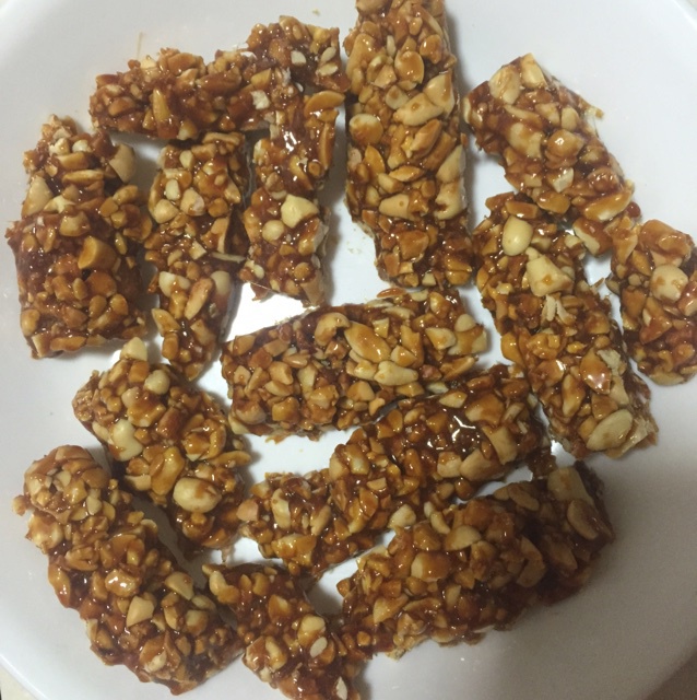 无水无油香脆花生糖