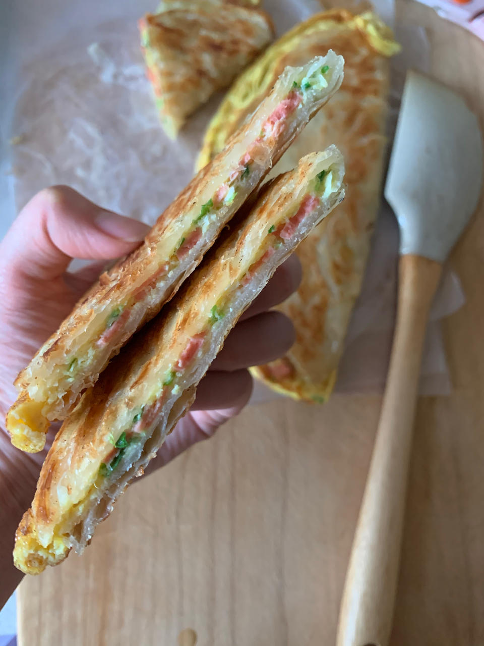 🔥营养又简单的鸡蛋饼，上班族的福音❗️