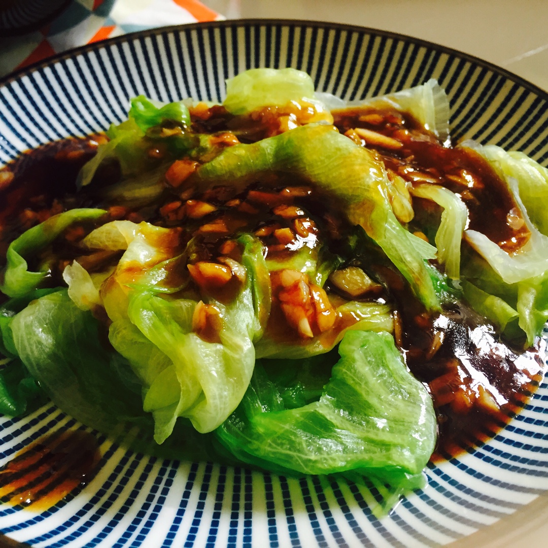 爬爬澄fiona做的蚝油生菜
