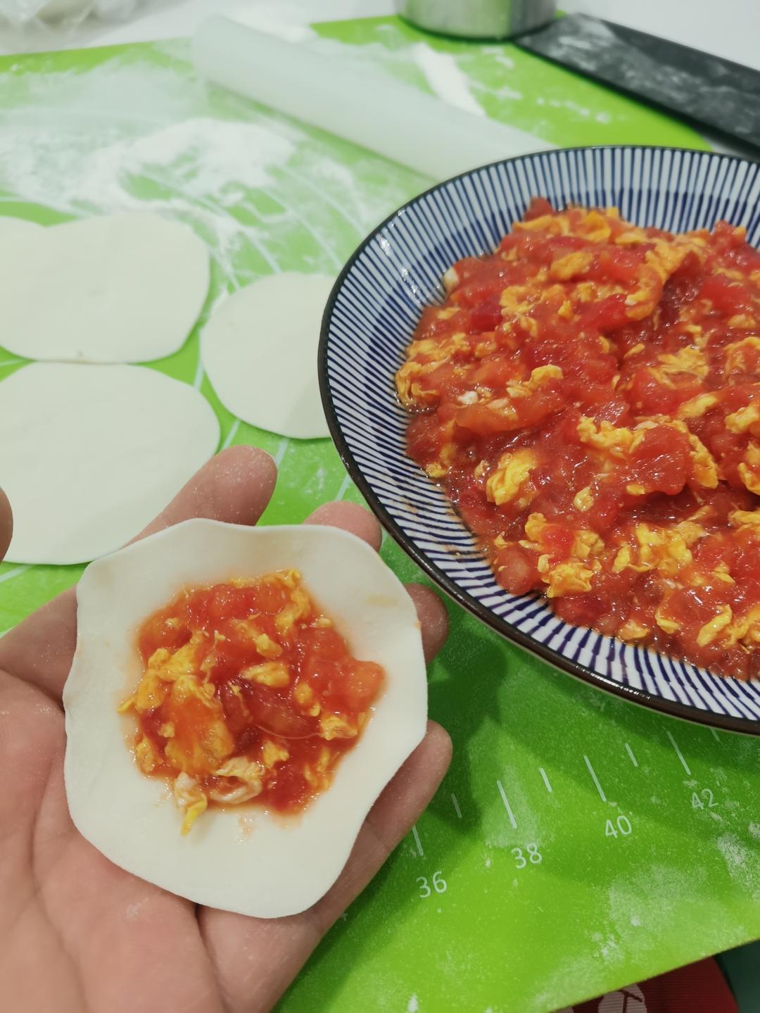 西红柿鸡蛋馅饺子