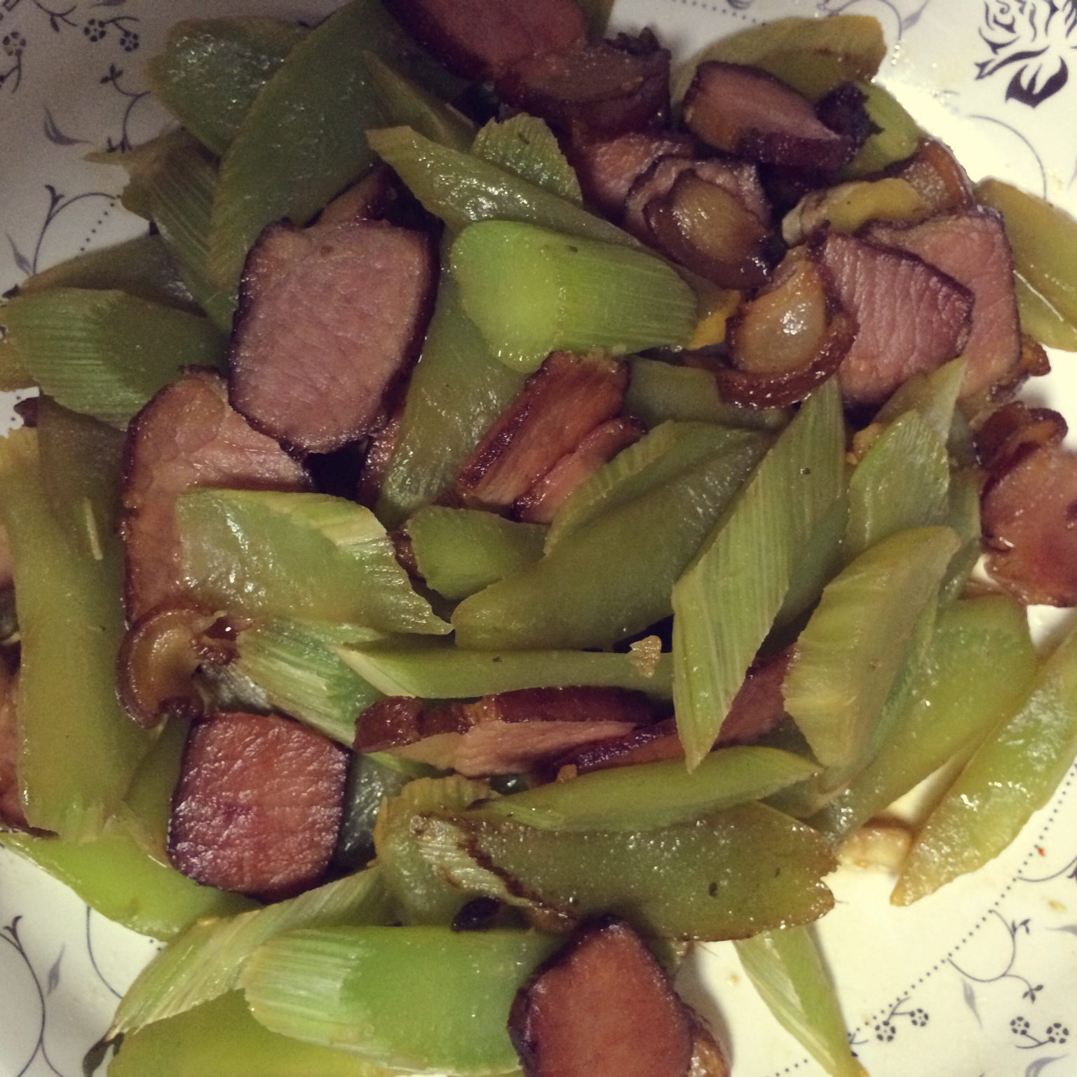 干锅莴笋腊肉