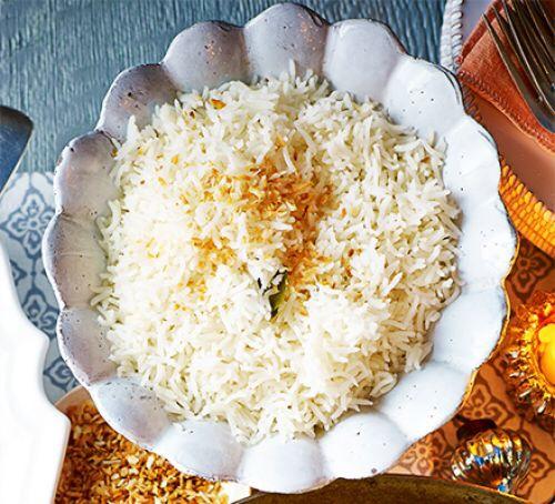 烤椰子饭Toasted coconut rice的做法