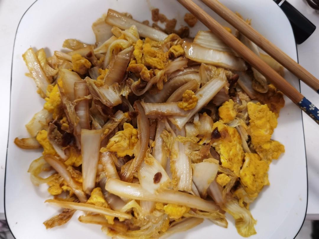 家常白菜炒鸡蛋