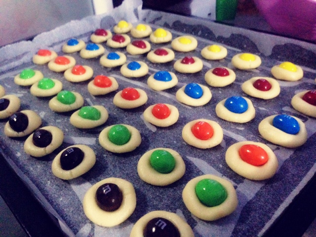 椰子味迷你MM豆曲奇小饼