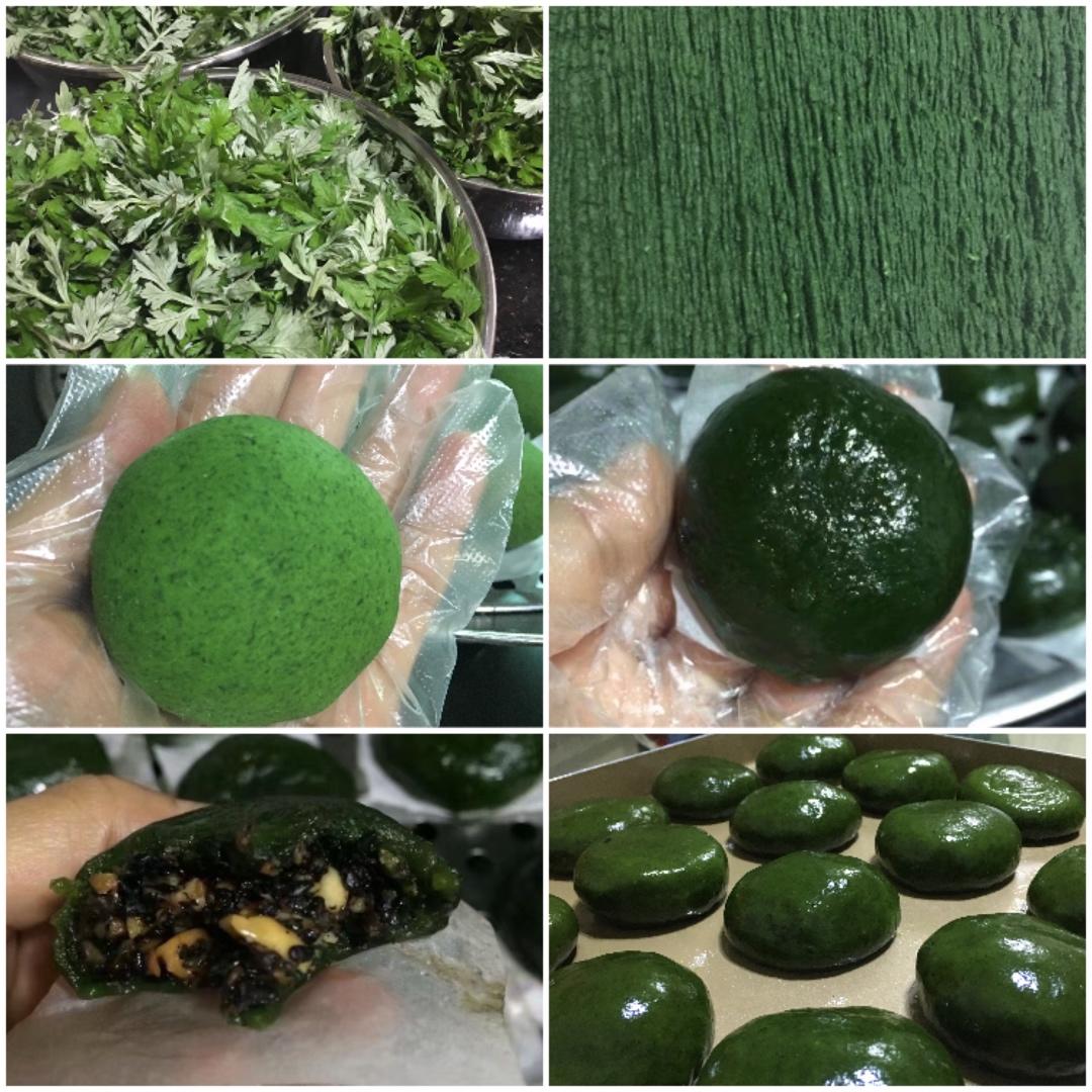 ying英做的青团原料艾草泥汁的做法