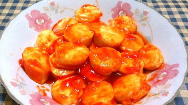 酸甜酱煎日本豆腐