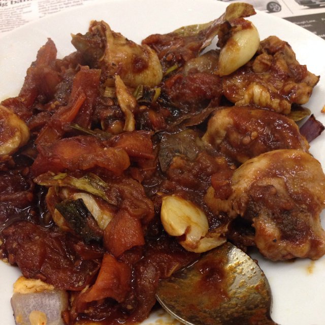 香蒜蕃茄烤鸡腿