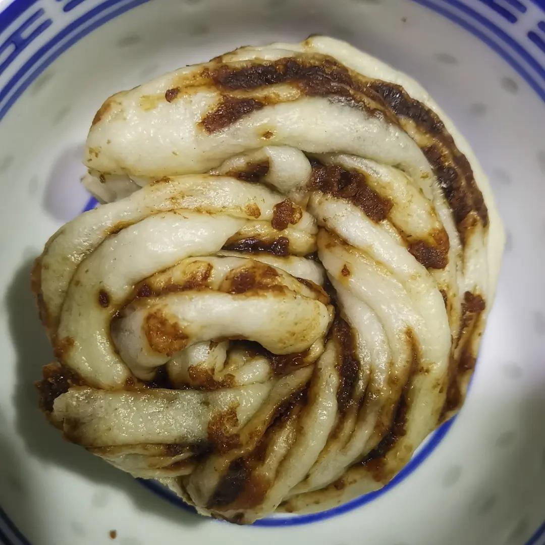 芝麻酱红糖花卷