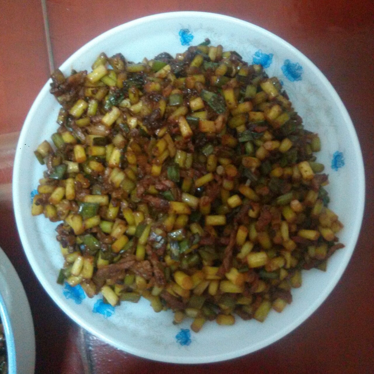 下饭菜～蒜苔肉末